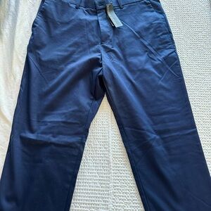 Banana Republic Navy Slim Fit Performance Pants